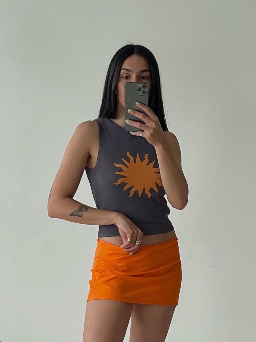 Rationalle World Surya Top Sun Print